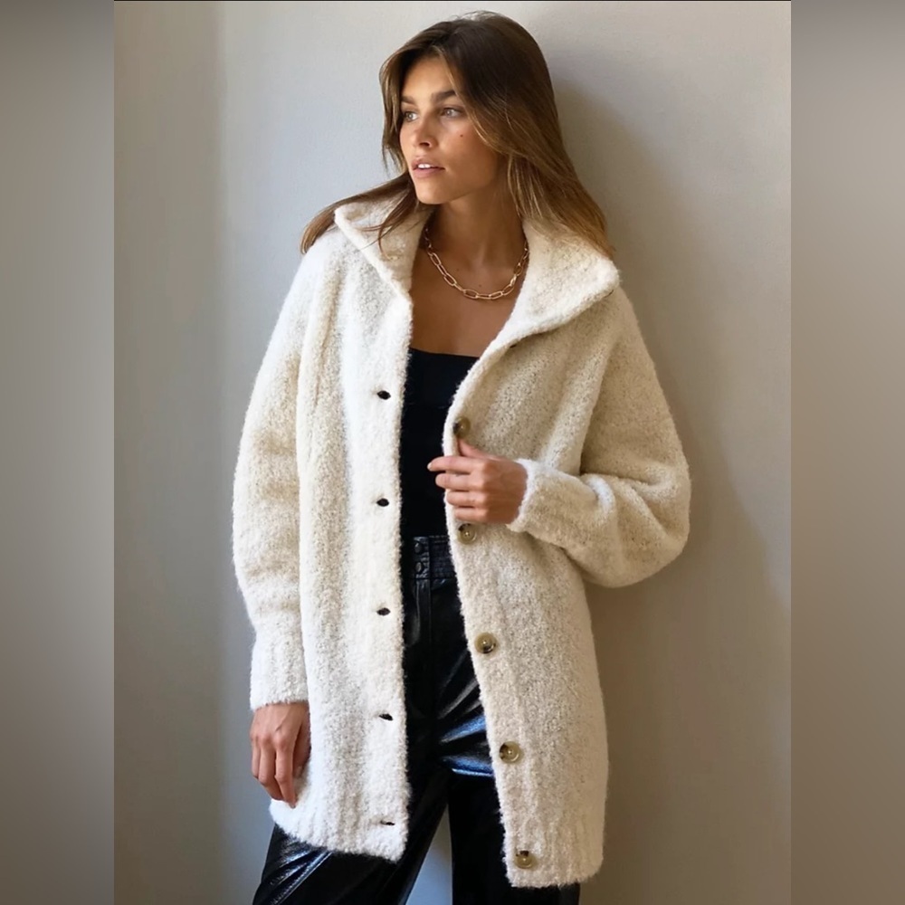 Aritzia Wilfred Oversized Alpaca Cardigan